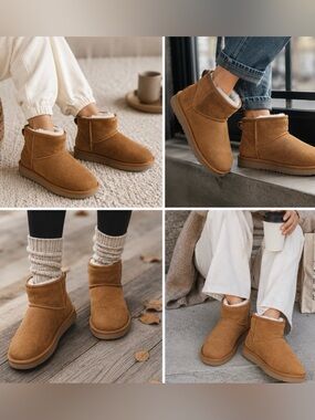 🔥NEW🔥Koolaburra UGG Short Boots Sz 10 in Chestnut NWT price firm